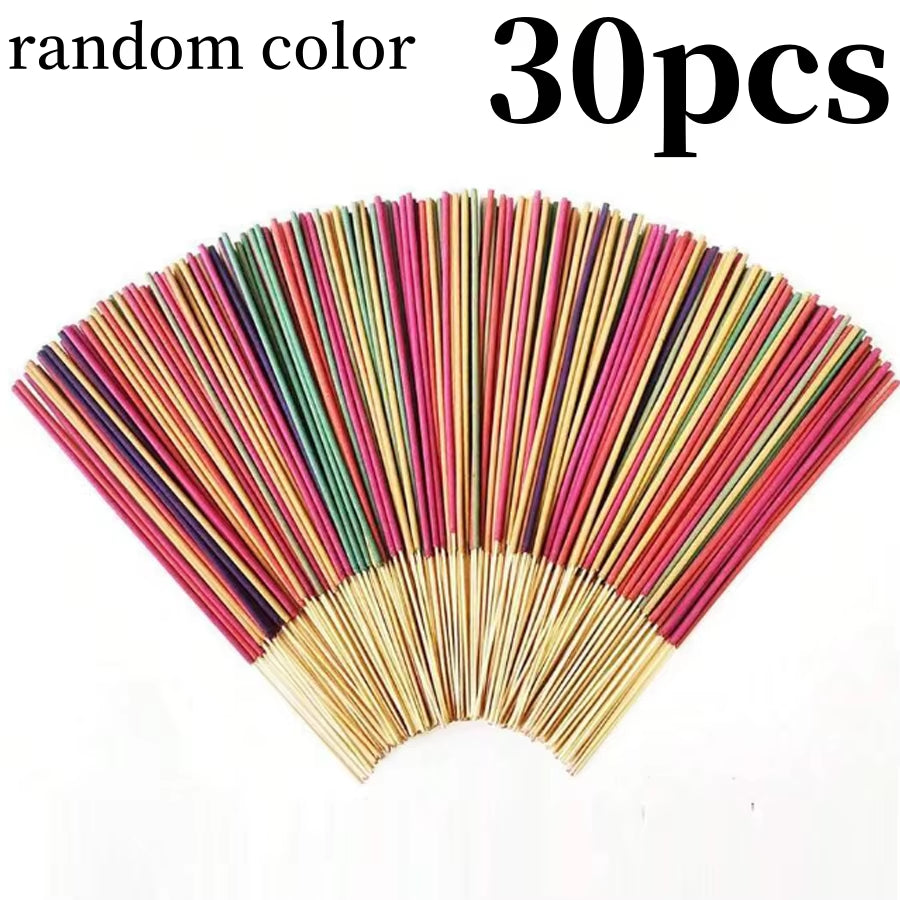 30-240Pcs Aromatherapy Sticks Multiflavor Natural Incense Sticks Ideal for Meditation Yoga Massage Holiday Gifts Random Colors