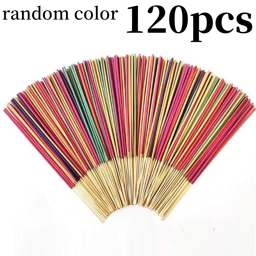 30-240Pcs Aromatherapy Sticks Multiflavor Natural Incense Sticks Ideal for Meditation Yoga Massage Holiday Gifts Random Colors