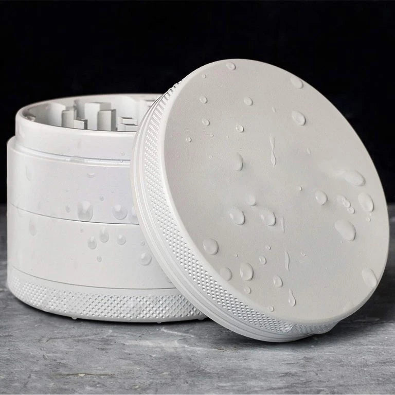 Ceramic Coating Grinder White Nonstick (Smell Proof) Ceramic Coating Metal Grinder-4 Layers 63Mm/2.5"